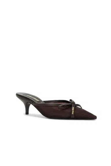 Miu Miu Mesh Mule Pump | Thumbnail 2 Miu Miu Mesh Mule Pump | Thumbnail 2