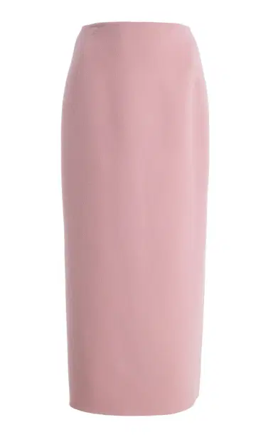 Oscar de la Renta Mid-Rise Double-Face Virgin-Wool Midi Pencil Skirt | Thumbnail 2 Oscar de la Renta Mid-Rise Double-Face Virgin-Wool Midi Pencil Skirt | Thumbnail 2
