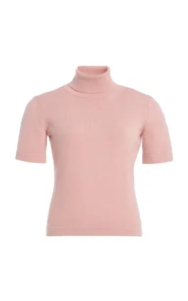 Oscar de la Renta Turtleneck Wool Top | Thumbnail 1 Oscar de la Renta Turtleneck Wool Top | Thumbnail 1