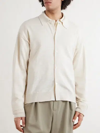 mfpen Formal Cotton and Linen-Blend Cardigan - Men | Thumbnail 3 mfpen Formal Cotton and Linen-Blend Cardigan - Men | Thumbnail 3