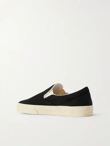 Tom Ford Perforated Suede Slip-On Sneakers - Men | Thumbnail 4 Tom Ford Perforated Suede Slip-On Sneakers - Men | Thumbnail 4