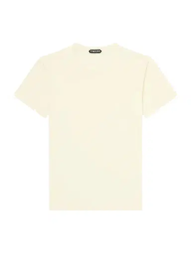 Tom Ford Slim-Fit Logo-Embroidered Cotton and Silk-Blend Jersey T-Shirt - Men | Thumbnail 1 Tom Ford Slim-Fit Logo-Embroidered Cotton and Silk-Blend Jersey T-Shirt - Men | Thumbnail 1