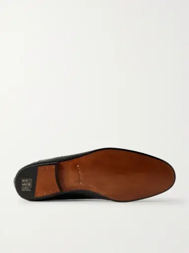 Tom Ford Steven Grosgrain-Trimmed Croc-Effect Leather Loafers - Men | Thumbnail 3 Tom Ford Steven Grosgrain-Trimmed Croc-Effect Leather Loafers - Men | Thumbnail 3
