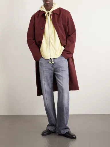 Auralee Cotton-Blend Terry Zip-Up Hoodie - Men | Thumbnail 2 Auralee Cotton-Blend Terry Zip-Up Hoodie - Men | Thumbnail 2