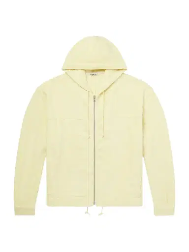 Auralee Cotton-Blend Terry Zip-Up Hoodie - Men | Thumbnail 1 Auralee Cotton-Blend Terry Zip-Up Hoodie - Men | Thumbnail 1