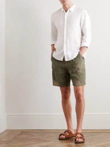 James Perse Garment-Dyed Linen Shirt - Men | Thumbnail 2 James Perse Garment-Dyed Linen Shirt - Men | Thumbnail 2