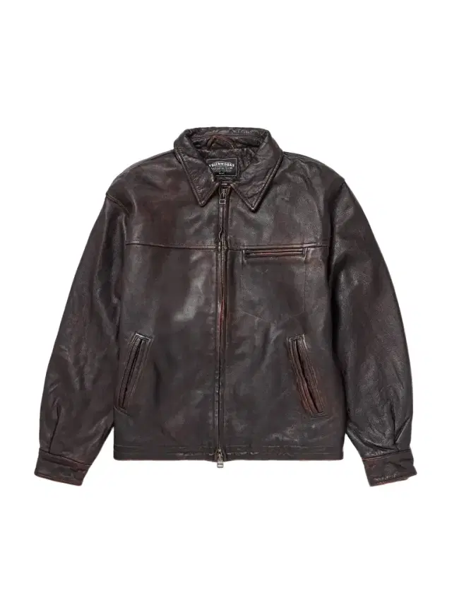 Distressed Leather Jacket - Men Distressed Leather Jacket - Men