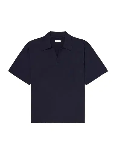 Kaptain Sunshine Skipper Oversized Merino Wool Polo Shirt - Men | Thumbnail 1 Kaptain Sunshine Skipper Oversized Merino Wool Polo Shirt - Men | Thumbnail 1