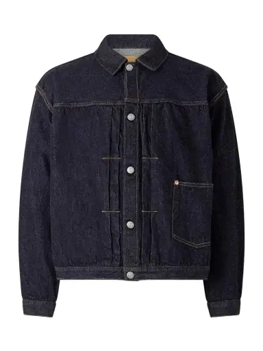 Kaptain Sunshine Pleated Selvedge Denim Jacket - Men | Thumbnail 1 Kaptain Sunshine Pleated Selvedge Denim Jacket - Men | Thumbnail 1