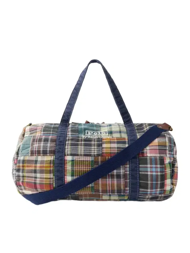 Large Patchwork Checked Cotton-Madras Duffle Bag - Men Large Patchwork Checked Cotton-Madras Duffle Bag - Men