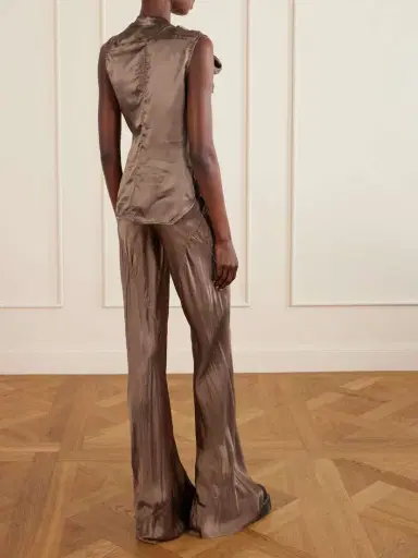 Rick Owens Draped Satin Top | Thumbnail 4 Rick Owens Draped Satin Top | Thumbnail 4