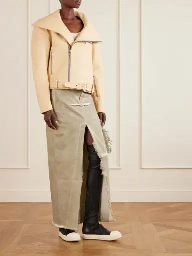 Rick Owens Leather Biker Jacket | Thumbnail 2 Rick Owens Leather Biker Jacket | Thumbnail 2