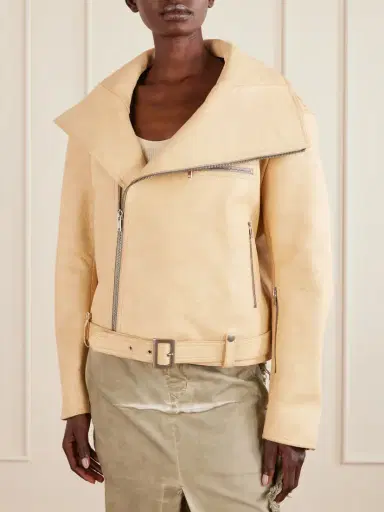 Rick Owens Leather Biker Jacket | Thumbnail 3 Rick Owens Leather Biker Jacket | Thumbnail 3