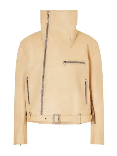 Rick Owens Leather Biker Jacket | Thumbnail 1 Rick Owens Leather Biker Jacket | Thumbnail 1