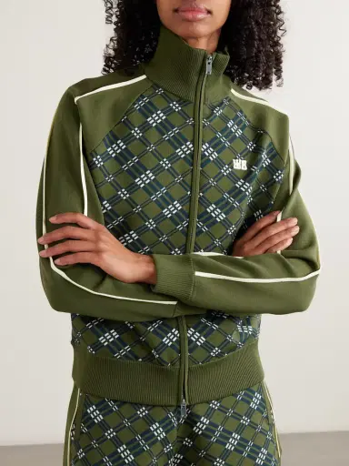 Wales Bonner Power Embroidered Stripes Jacquard-knit Track Jacket | Thumbnail 2 Wales Bonner Power Embroidered Stripes Jacquard-knit Track Jacket | Thumbnail 2