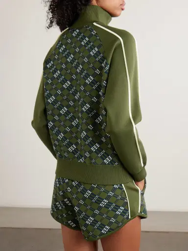 Wales Bonner Power Embroidered Stripes Jacquard-knit Track Jacket | Thumbnail 3 Wales Bonner Power Embroidered Stripes Jacquard-knit Track Jacket | Thumbnail 3