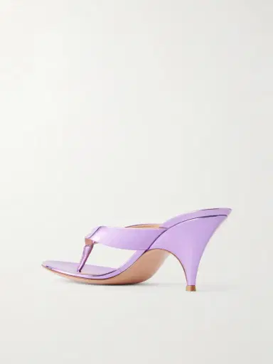 Gianvito Rossi Sofia Thong 70 Mirrored-leather Sandals | Thumbnail 3 Gianvito Rossi Sofia Thong 70 Mirrored-leather Sandals | Thumbnail 3