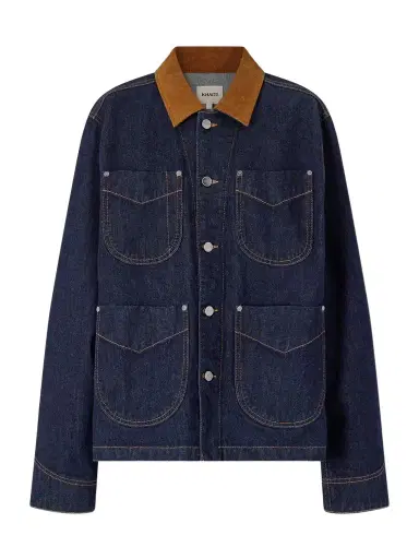 Khaite Wyatt Corduroy-trimmed Denim Jacket | Thumbnail 1 Khaite Wyatt Corduroy-trimmed Denim Jacket | Thumbnail 1