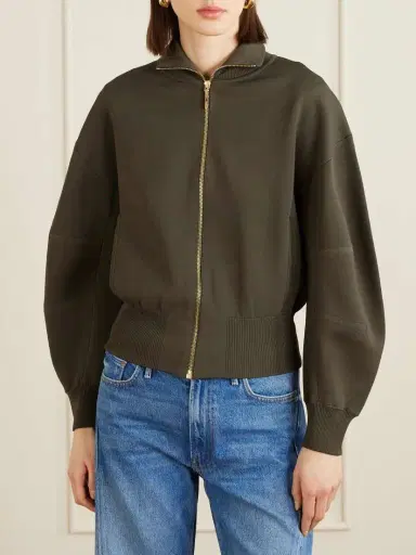 Joseph Sable Milano-knit Bomber Jacket | Thumbnail 3 Joseph Sable Milano-knit Bomber Jacket | Thumbnail 3