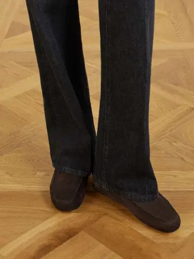The Row Leo Shearling-lined Suede Loafers | Thumbnail 4 The Row Leo Shearling-lined Suede Loafers | Thumbnail 4