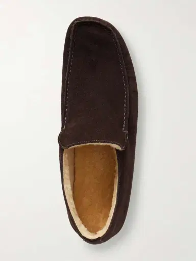 The Row Leo Shearling-lined Suede Loafers | Thumbnail 6 The Row Leo Shearling-lined Suede Loafers | Thumbnail 6