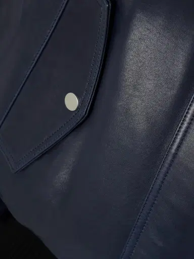 Nour Hammour Briar Cropped Leather Bomber Jacket | Thumbnail 4 Nour Hammour Briar Cropped Leather Bomber Jacket | Thumbnail 4