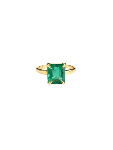 Wish Fine Jewelry 18K Gold Emerald Ring | Thumbnail 1 Wish Fine Jewelry 18K Gold Emerald Ring | Thumbnail 1