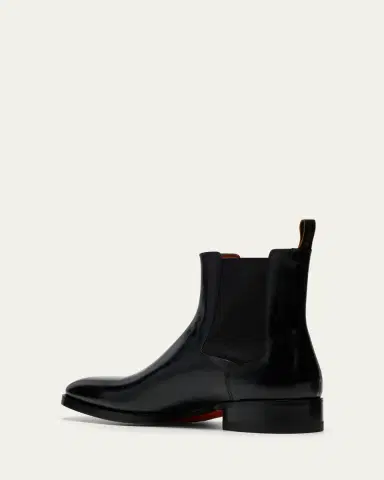 Santoni Men's Eugene Leather Chelsea Boots | Thumbnail 4 Santoni Men's Eugene Leather Chelsea Boots | Thumbnail 4