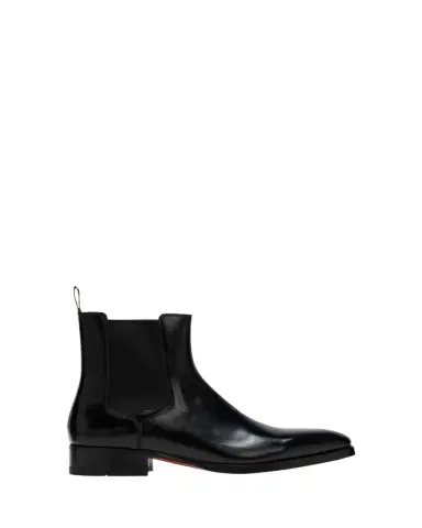 Santoni Men's Eugene Leather Chelsea Boots | Thumbnail 1 Santoni Men's Eugene Leather Chelsea Boots | Thumbnail 1