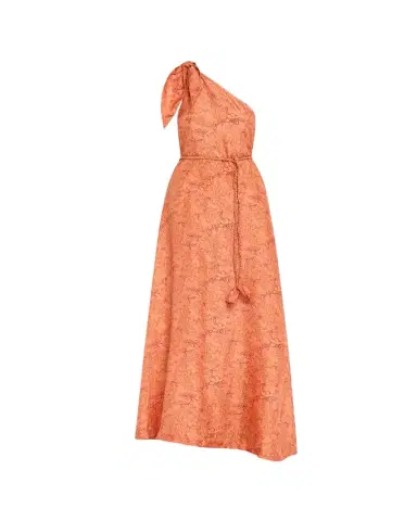 Hannah Artwear Helena Floral Silk Asymmetric Gown | Thumbnail 1 Hannah Artwear Helena Floral Silk Asymmetric Gown | Thumbnail 1
