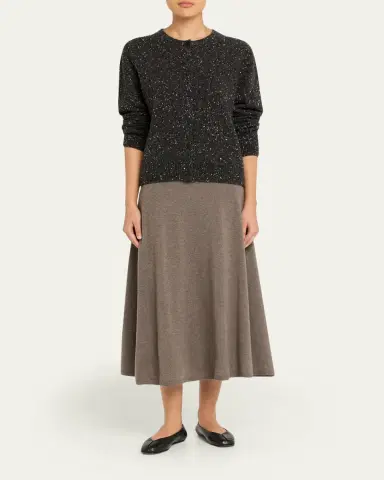 THE ROW Masini Cashmere A-Line Midi Skirt | Thumbnail 2 THE ROW Masini Cashmere A-Line Midi Skirt | Thumbnail 2