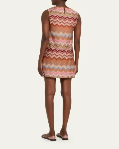 Missoni Multicolor Snake Chevron Sleeveless Mini Dress | Thumbnail 3 Missoni Multicolor Snake Chevron Sleeveless Mini Dress | Thumbnail 3