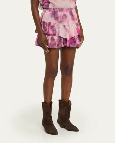 Etoile Isabel Marant Jocadia Tie-Dye Cotton Ruffle Mini Skirt | Thumbnail 4 Etoile Isabel Marant Jocadia Tie-Dye Cotton Ruffle Mini Skirt | Thumbnail 4