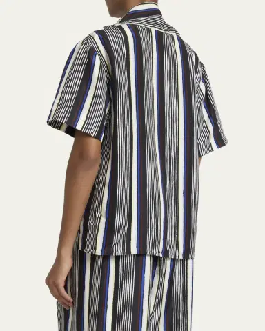 Proenza Schouler Amira Stripe Silk Top | Thumbnail 3 Proenza Schouler Amira Stripe Silk Top | Thumbnail 3