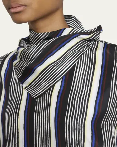 Proenza Schouler Amira Stripe Silk Top | Thumbnail 5 Proenza Schouler Amira Stripe Silk Top | Thumbnail 5