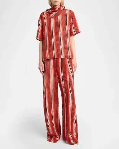 Proenza Schouler Amira Stripe Silk Top | Thumbnail 6 Proenza Schouler Amira Stripe Silk Top | Thumbnail 6