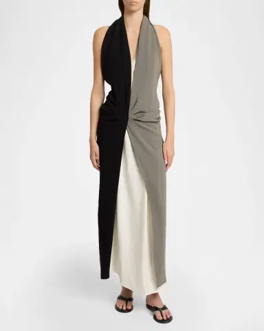Proenza Schouler Elsa Draped Matte Crepe Dress | Thumbnail 6 Proenza Schouler Elsa Draped Matte Crepe Dress | Thumbnail 6