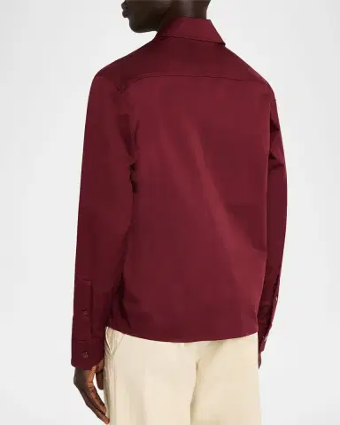 Moncler en's Cotton-Blend Gabardine Shirt Jacket | Thumbnail 2 Moncler en's Cotton-Blend Gabardine Shirt Jacket | Thumbnail 2