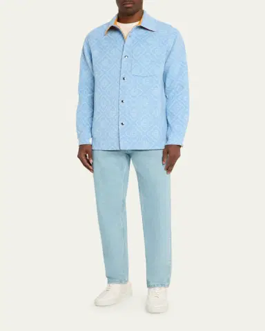 Casablanca en's Wool onogram Shirt Jacket | Thumbnail 2 Casablanca en's Wool onogram Shirt Jacket | Thumbnail 2