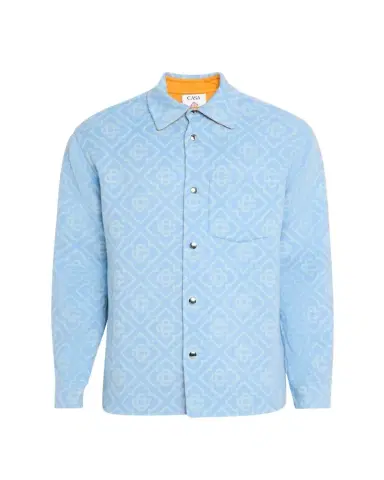 Casablanca en's Wool onogram Shirt Jacket | Thumbnail 1 Casablanca en's Wool onogram Shirt Jacket | Thumbnail 1