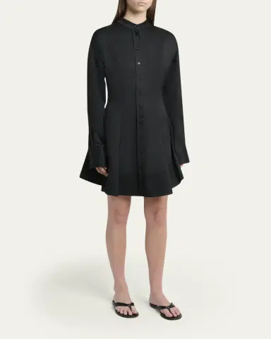 Proenza Schouler Janan Cotton Poplin Mini Shirtdress | Thumbnail 4 Proenza Schouler Janan Cotton Poplin Mini Shirtdress | Thumbnail 4