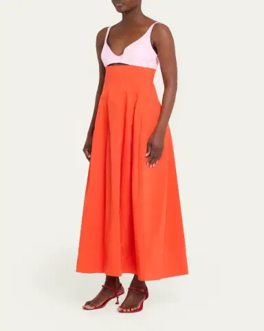 SIMKHAI Maddy Cotton Cut-Out Maxi Dress | Thumbnail 4 SIMKHAI Maddy Cotton Cut-Out Maxi Dress | Thumbnail 4