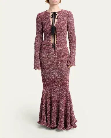 Proenza Schouler Colette Flared Knit Maxi Skirt | Thumbnail 2 Proenza Schouler Colette Flared Knit Maxi Skirt | Thumbnail 2