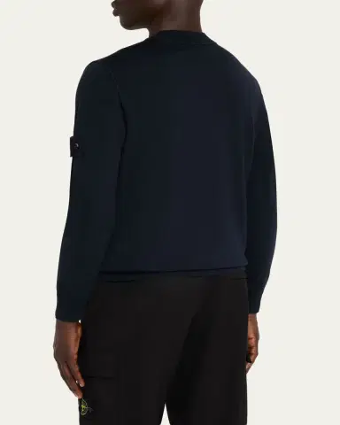 Stone Island Men's Ghost Wool Crewneck Sweater | Thumbnail 3 Stone Island Men's Ghost Wool Crewneck Sweater | Thumbnail 3