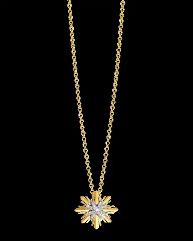 VERDURA Platinum and 18K Yellow Gold Diamond Etoile Mini Pendant Necklace | Thumbnail 2 VERDURA Platinum and 18K Yellow Gold Diamond Etoile Mini Pendant Necklace | Thumbnail 2