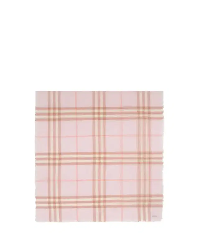 Wide Check Wool Scarf Wide Check Wool Scarf