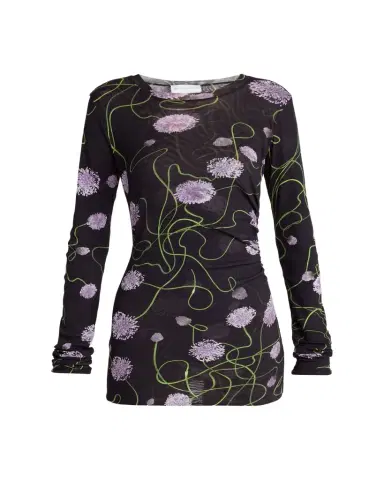 Stella McCartney Twisted Allium Layered Mesh Long-Sleeve Top | Thumbnail 1 Stella McCartney Twisted Allium Layered Mesh Long-Sleeve Top | Thumbnail 1