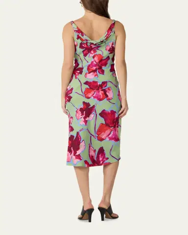 Diane von Furstenberg Delaney Ruched Cowl-Neck Midi Dress | Thumbnail 3 Diane von Furstenberg Delaney Ruched Cowl-Neck Midi Dress | Thumbnail 3