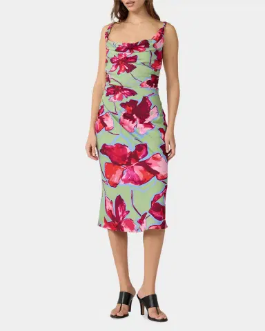 Diane von Furstenberg Delaney Ruched Cowl-Neck Midi Dress | Thumbnail 8 Diane von Furstenberg Delaney Ruched Cowl-Neck Midi Dress | Thumbnail 8