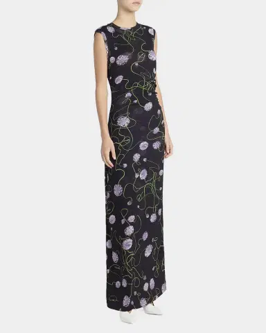 Stella McCartney Twisted Flower Mesh Sleeveless Maxi Dress | Thumbnail 8 Stella McCartney Twisted Flower Mesh Sleeveless Maxi Dress | Thumbnail 8